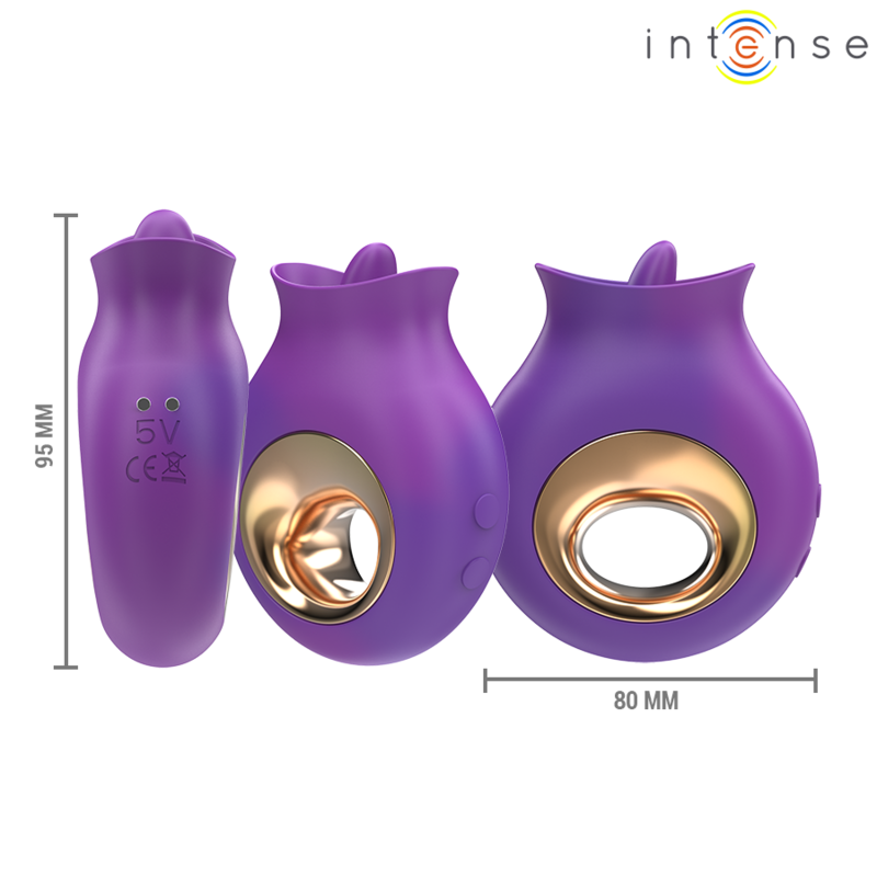 Intense - stimulateur clitoridien Tuli 9 vibrations et 9 oscillations violet