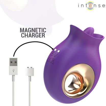 Intense - stimulateur clitoridien Tuli 9 vibrations et 9 oscillations violet