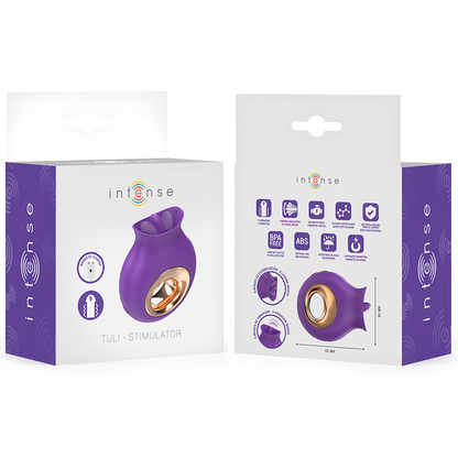 Intense - stimulateur clitoridien Tuli 9 vibrations et 9 oscillations violet