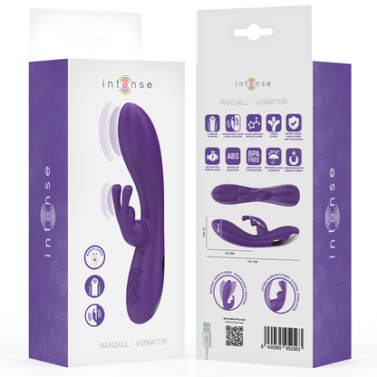 INTENSE - VIBRATORE RANDALL RABBIT 10 VIBRAZIONI VIOLA
