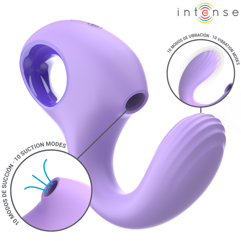Intense - vibratore e stimolatore baxter viola