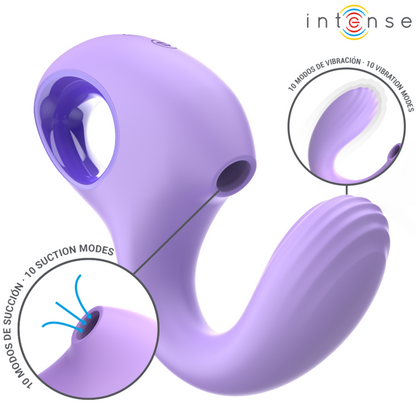 Intense - vibratore e stimolatore baxter viola