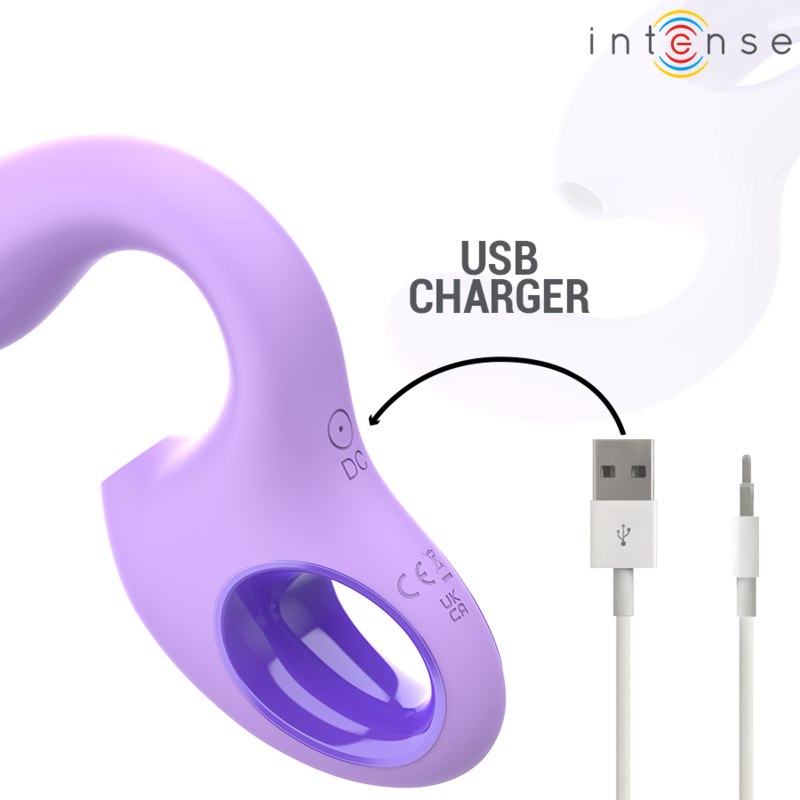 Intense - vibratore e stimolatore baxter viola