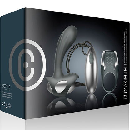 Climaximum - stimulate kit anneau pénien + masseur de prostate filaire