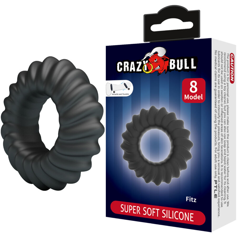 Crazy bull - anello in silicone fitz modello 8