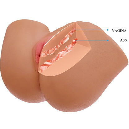 Crazy bull - ilana vibratore e succhiatore realistico per polso femminile con suono 6,8 kg