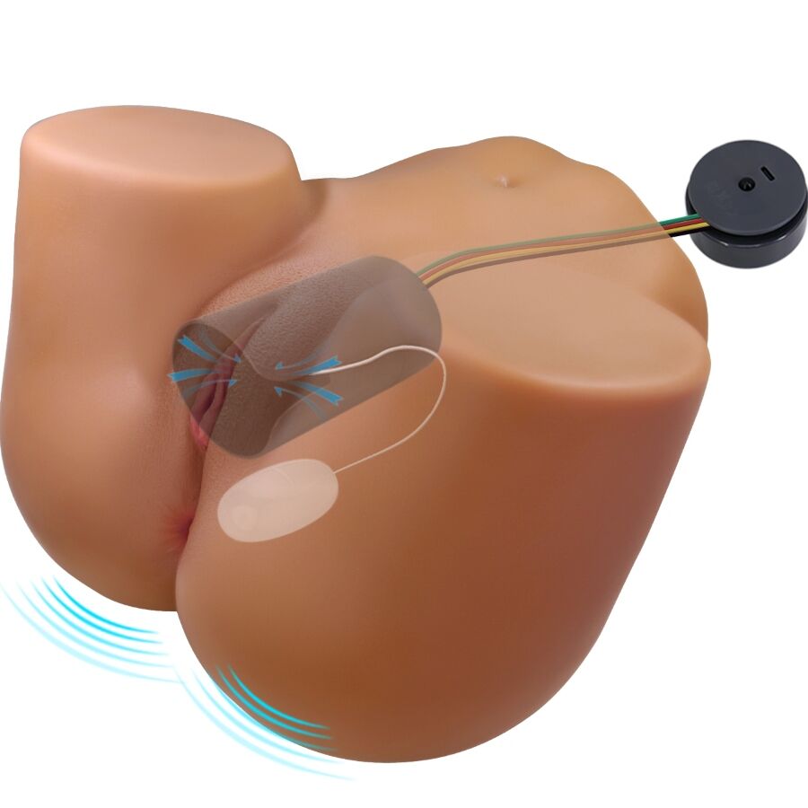 Crazy bull - wendy vibratore e succhiatore realistico per polso femminile con suono 11 kg