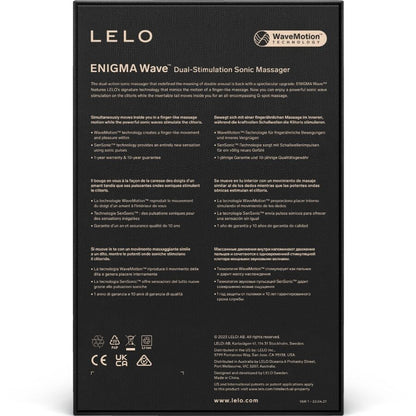 Lelo - enigma wave massaggiatore a tripla vibrazione cyber purple