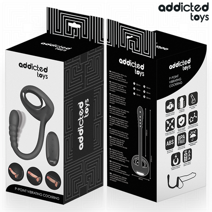 Addicted toys - anello vibrante per il pene con telecomando p-spot
