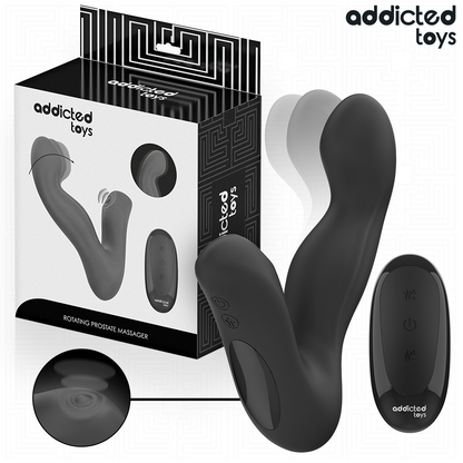 Addicted toys - massaggiatore prostatico oscillante con telecomando in modalità pulsazione