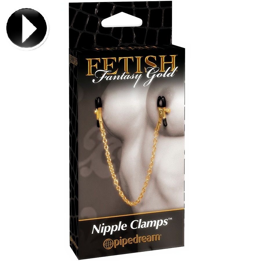 Fetish fantasy gold pinzas para los pezones