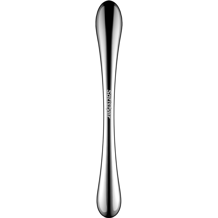 Satisfyer - dildo a doppia estremità in acciaio inox cosmic crest 1