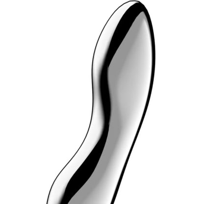 Satisfyer - dildo a doppia estremità in acciaio inox cosmic crest 2