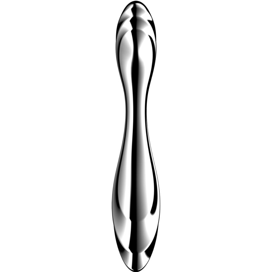 Satisfyer - dildo a doppia estremità in acciaio inox pure gravity 2