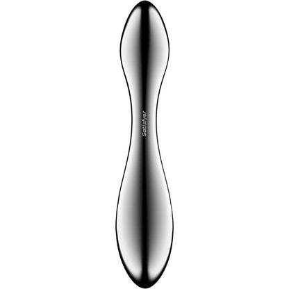 Satisfyer - dildo a doppia estremità in acciaio inox pure gravity 3