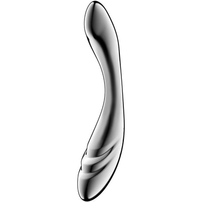 Satisfyer - dildo a doppia estremità in acciaio inox pure gravity 3