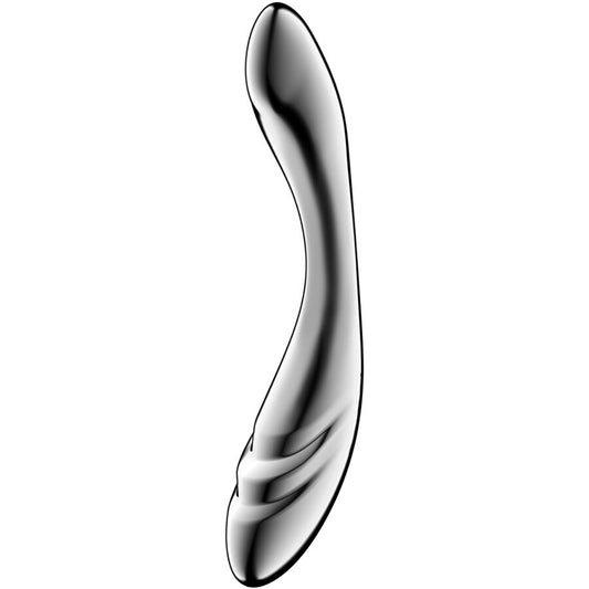 Satisfyer - dildo a doppia estremità in acciaio inox pure gravity 3