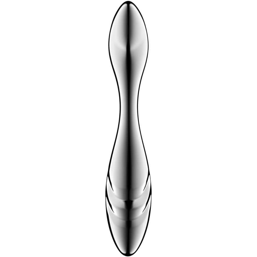 Satisfyer - dildo a doppia estremità in acciaio inox pure gravity 3