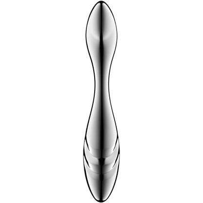 Satisfyer - dildo a doppia estremità in acciaio inox pure gravity 3