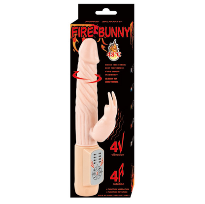 Vibratore Rabbit Baile Rotations Fire Bunny Rosa Carne