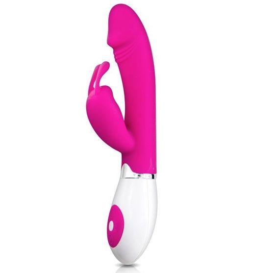 Vibratore Rabbit Pretty Love Flirtation Gene Fucsia e Bianco