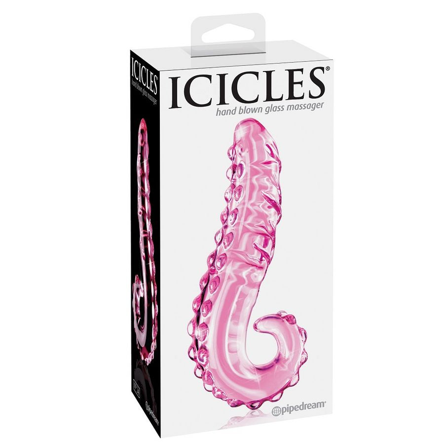 Massaggiatore in vetro soffiato a mano numero 24 icicles