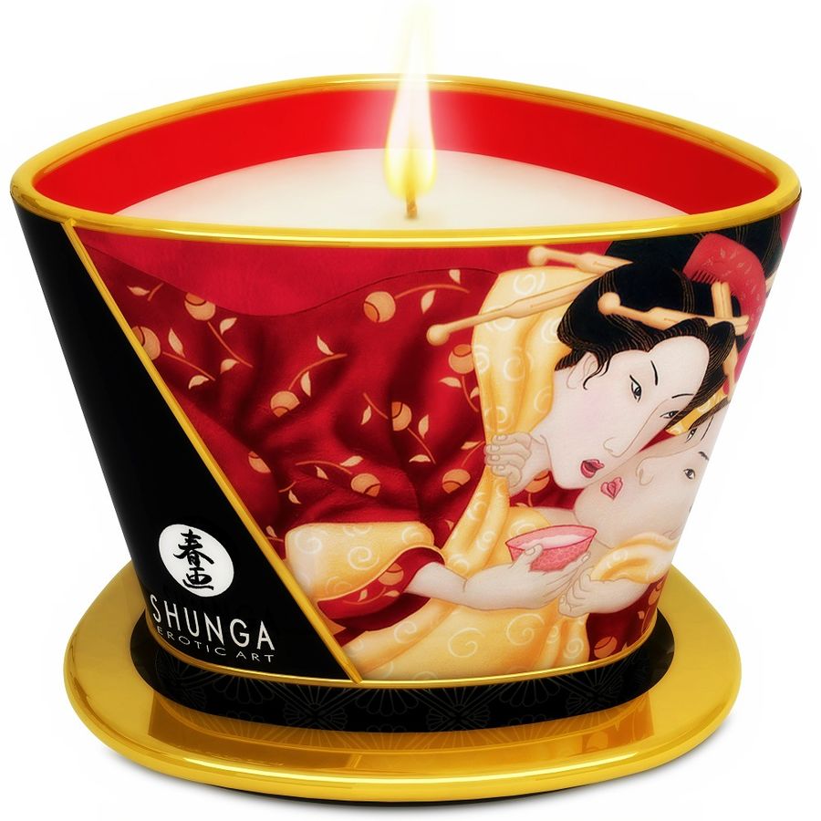 Mini caress by candlelight massage candle romance wine