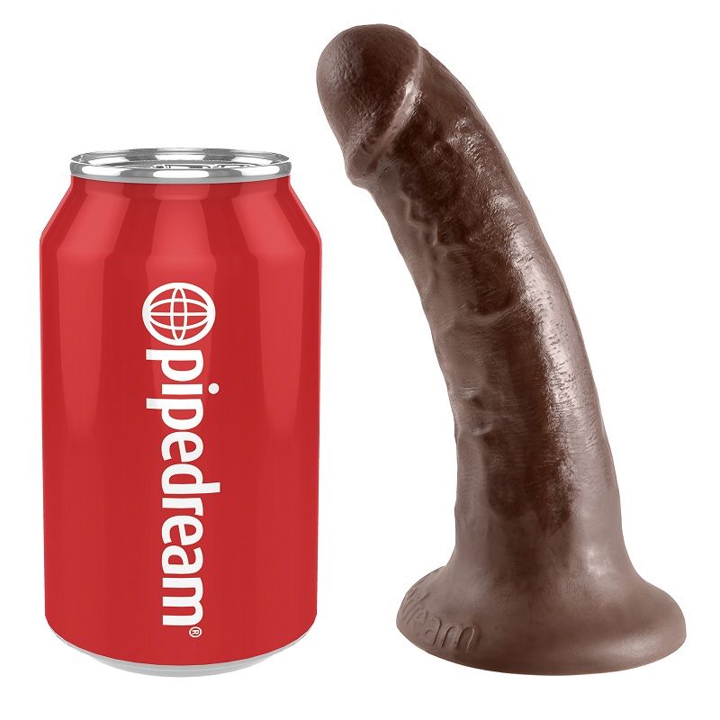 King cock 6" pene marrone 15,2 cm
