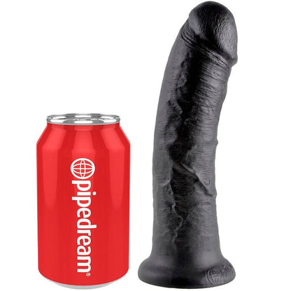 King cock 8" pene negro 20.3 cm