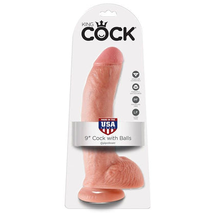 King Cock dildo avec billes 22,9 cm