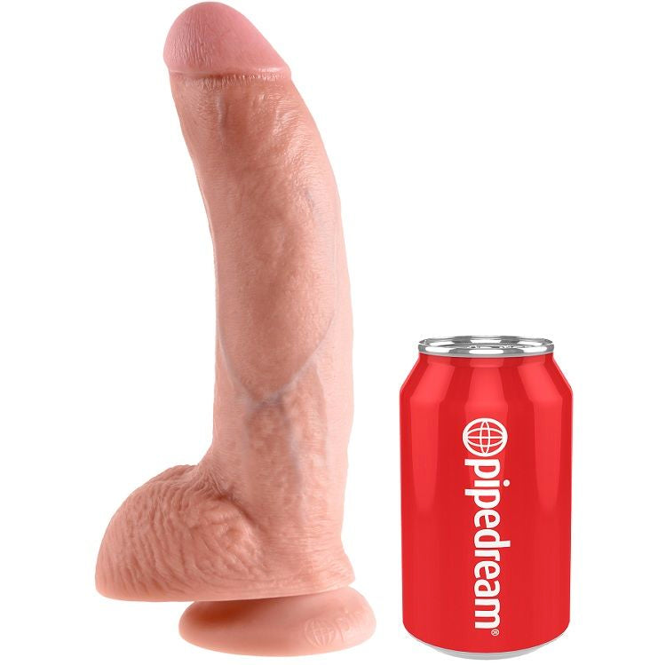 King Cock dildo avec billes 22,9 cm