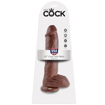 King cock 10" pénis réaliste marron 26,5 cm