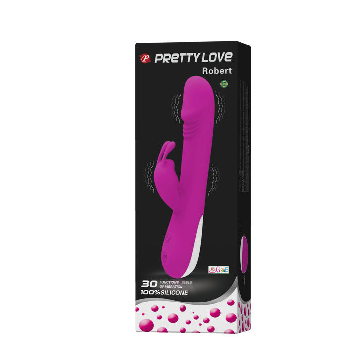 Pretty love flirtation - vibrador con estimulador clitoris robert