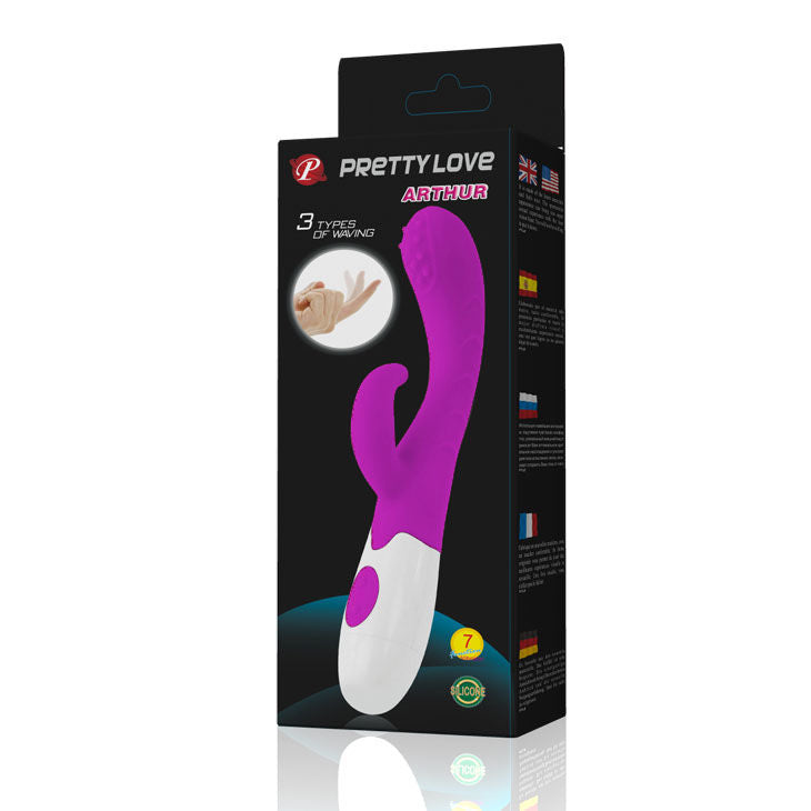 Vibratore Rabbit Pretty Love Flirtation Arthur Viola e Bianco