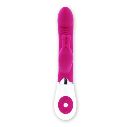 Vibratore Rabbit Pretty Love Flirtation Gene Rosa e Bianco