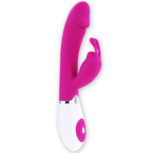 Vibratore Rabbit Pretty Love Flirtation Gene Rosa e Bianco