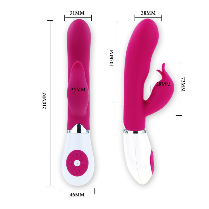 Vibratore Rabbit Pretty Love Flirtation Felix Fucsia e Bianco