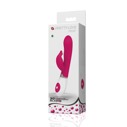 Vibratore Rabbit Pretty Love Flirtation Felix Fucsia e Bianco