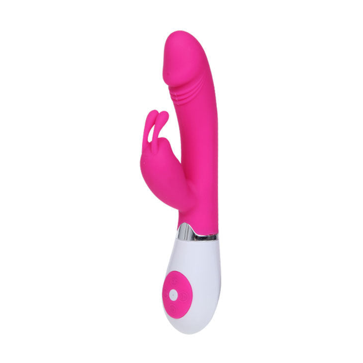 Vibratore Rabbit Pretty Love Flirtation Gene Fucsia e Bianco