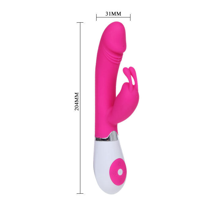 Vibratore Rabbit Pretty Love Flirtation Gene Fucsia e Bianco