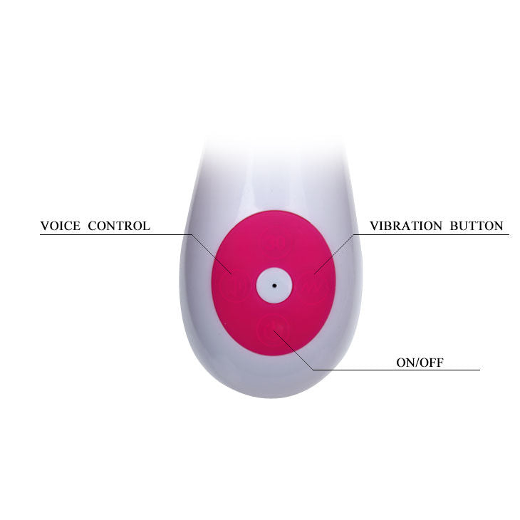 Vibratore Rabbit Pretty Love Flirtation Gene Fucsia e Bianco