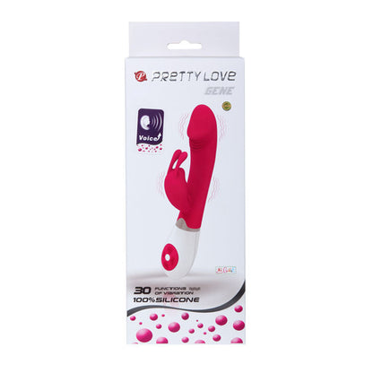 Vibratore Rabbit Pretty Love Flirtation Gene Fucsia e Bianco
