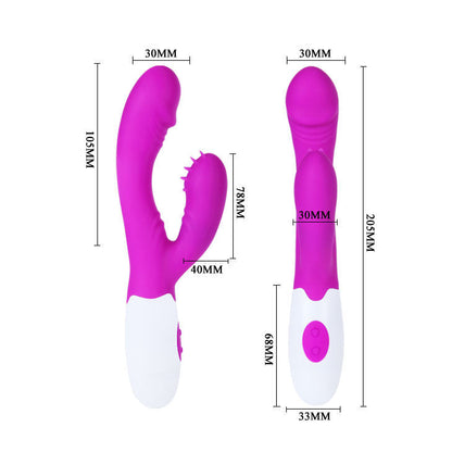 Vibromasseur rabbit Pretty Love Alvis Violet/Blanc
