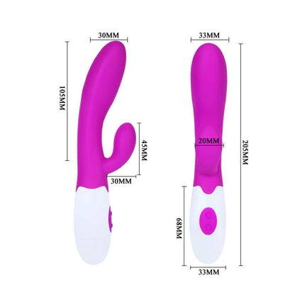 Vibratore Rabbit Pretty Love Flirtation Alvis Viola/Bianco