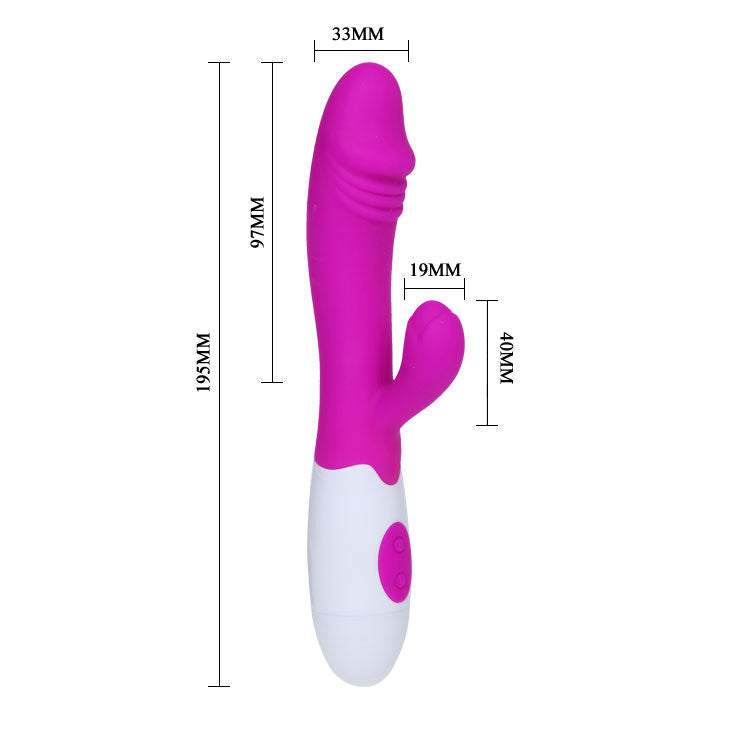 Vibratore Rabbit Pretty Love Snappy Viola/Bianco