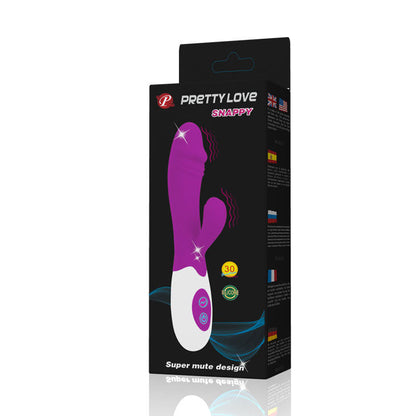 Vibratore Rabbit Pretty Love Snappy Viola/Bianco