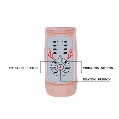 Vibratore Rabbit Baile Rotations Fire Bunny Rosa Carne