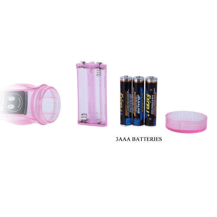 Vibratore Rabbit BAILE VIBRATORS con stimolatore Anale Viola Trasparante