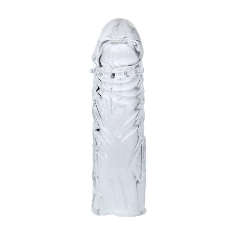 Funda rosa  pene silicona estimulante 13cm