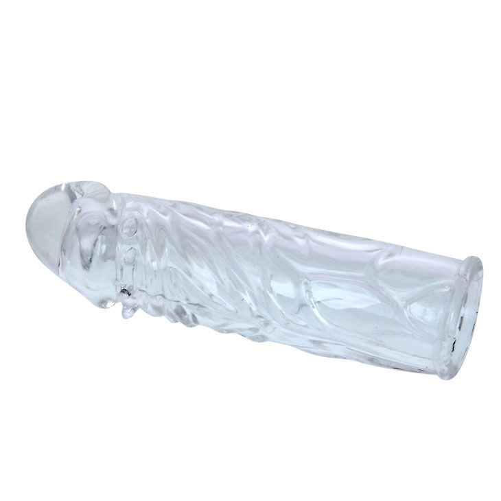 Funda rosa  pene silicona estimulante 13cm
